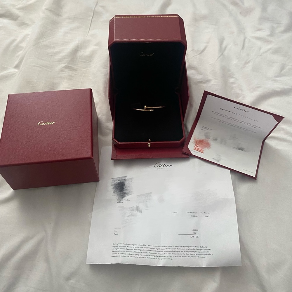 COPY - Cartier juste un clou bracelet, small model size 16